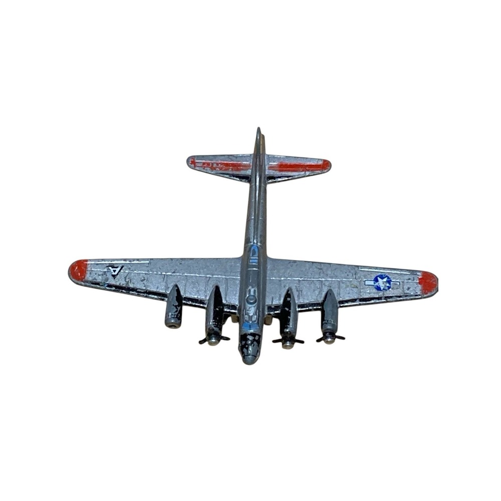 Vintage Tootsie Toy Air Force B-17 Bomber Die Cast metal Gray